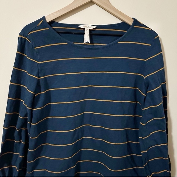 Matilda Jane Womens Blue Striped Long Sleeve Shirt Size Medium - Picture 5 of 9